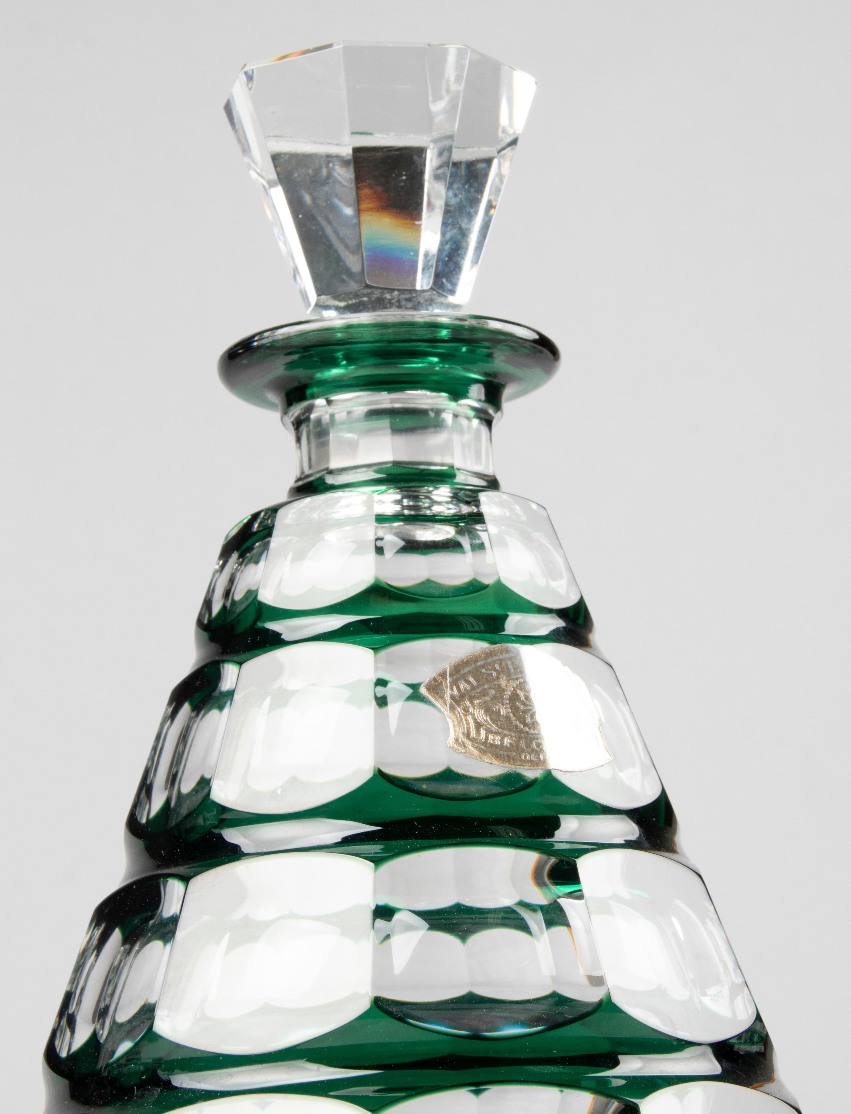Ensemble de liqueurs à liqueur en cristal Art Déco Val Saint Lambert 4