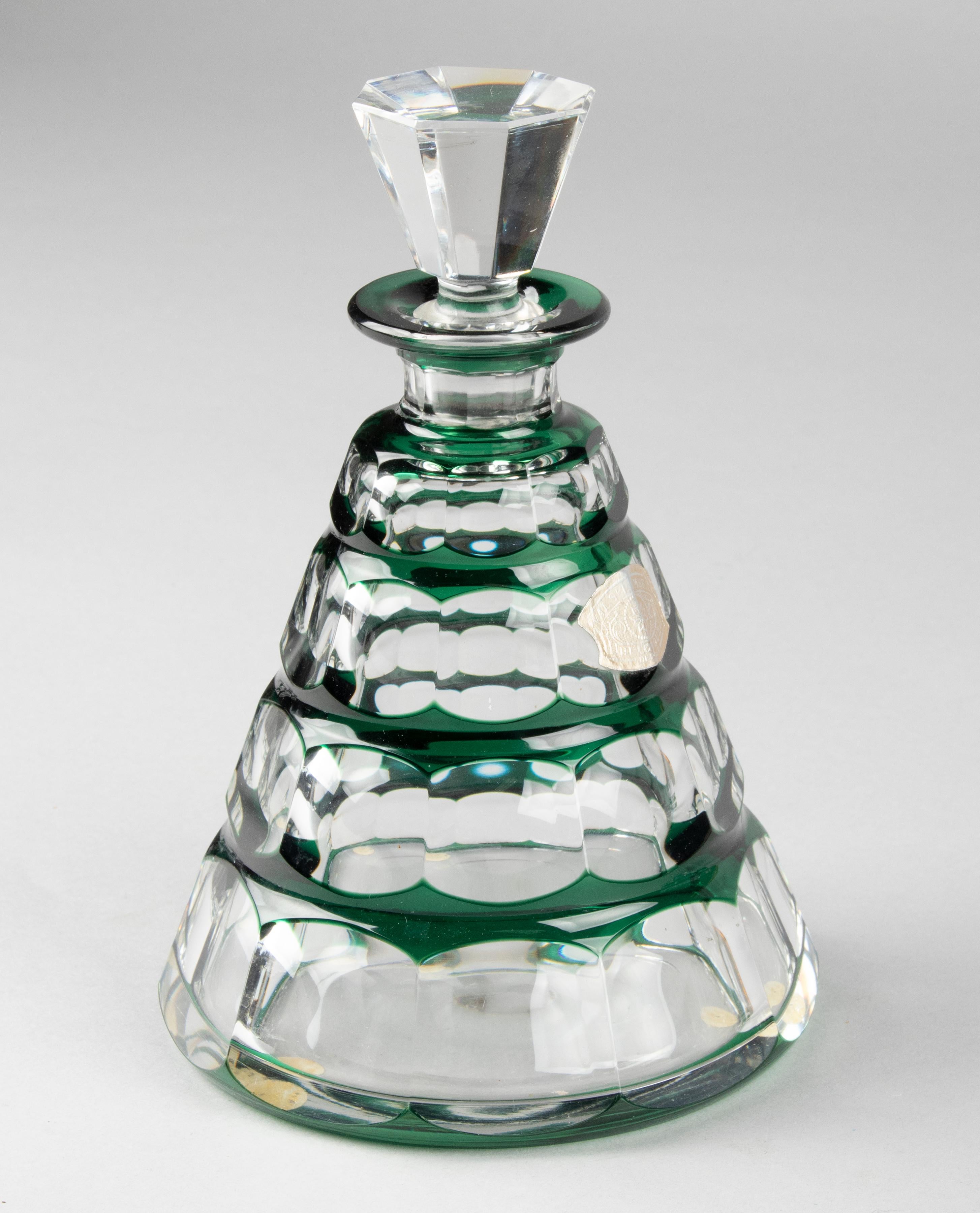 Ensemble de liqueurs à liqueur en cristal Art Déco Val Saint Lambert 5