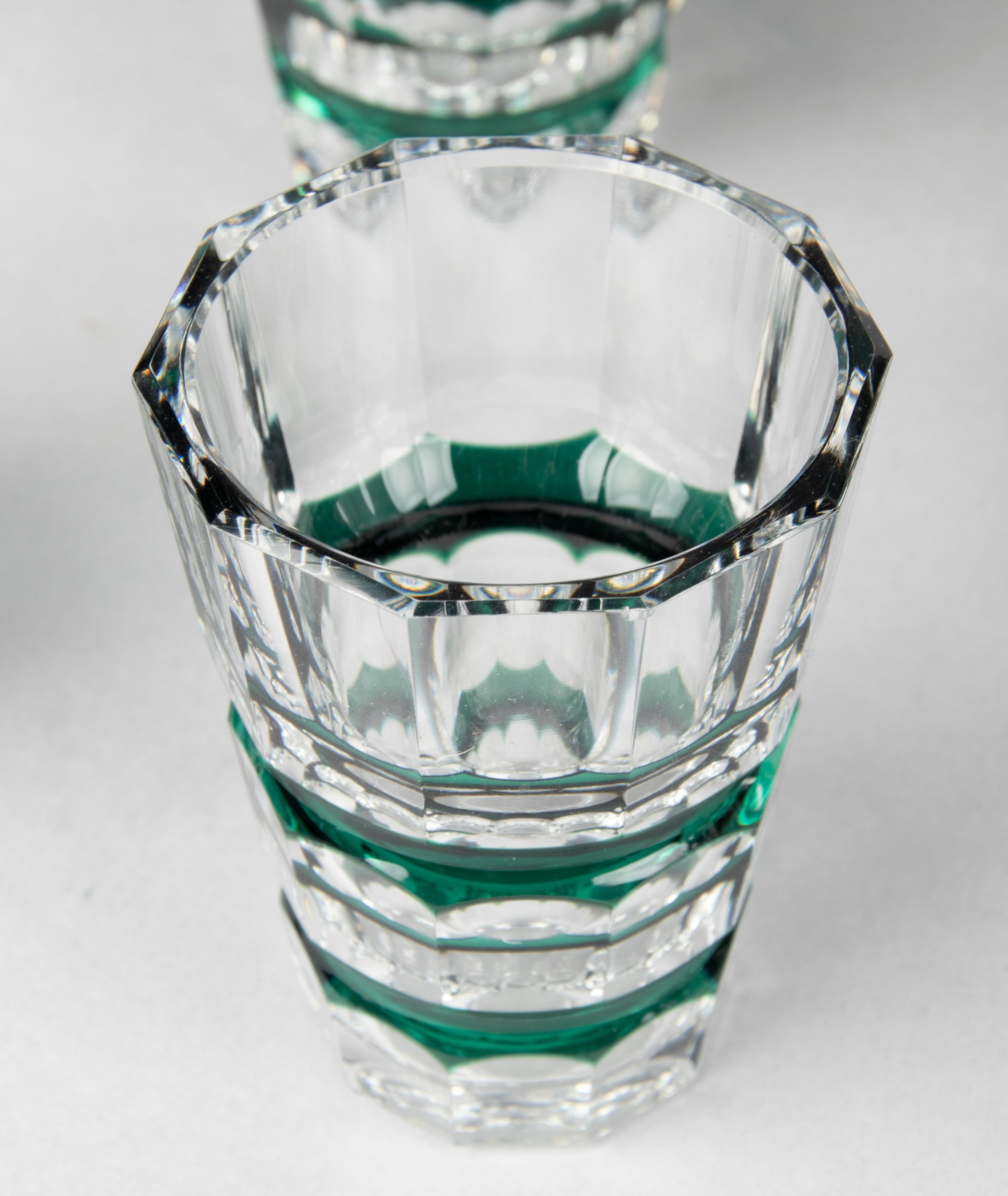 Ensemble de liqueurs à liqueur en cristal Art Déco Val Saint Lambert 7