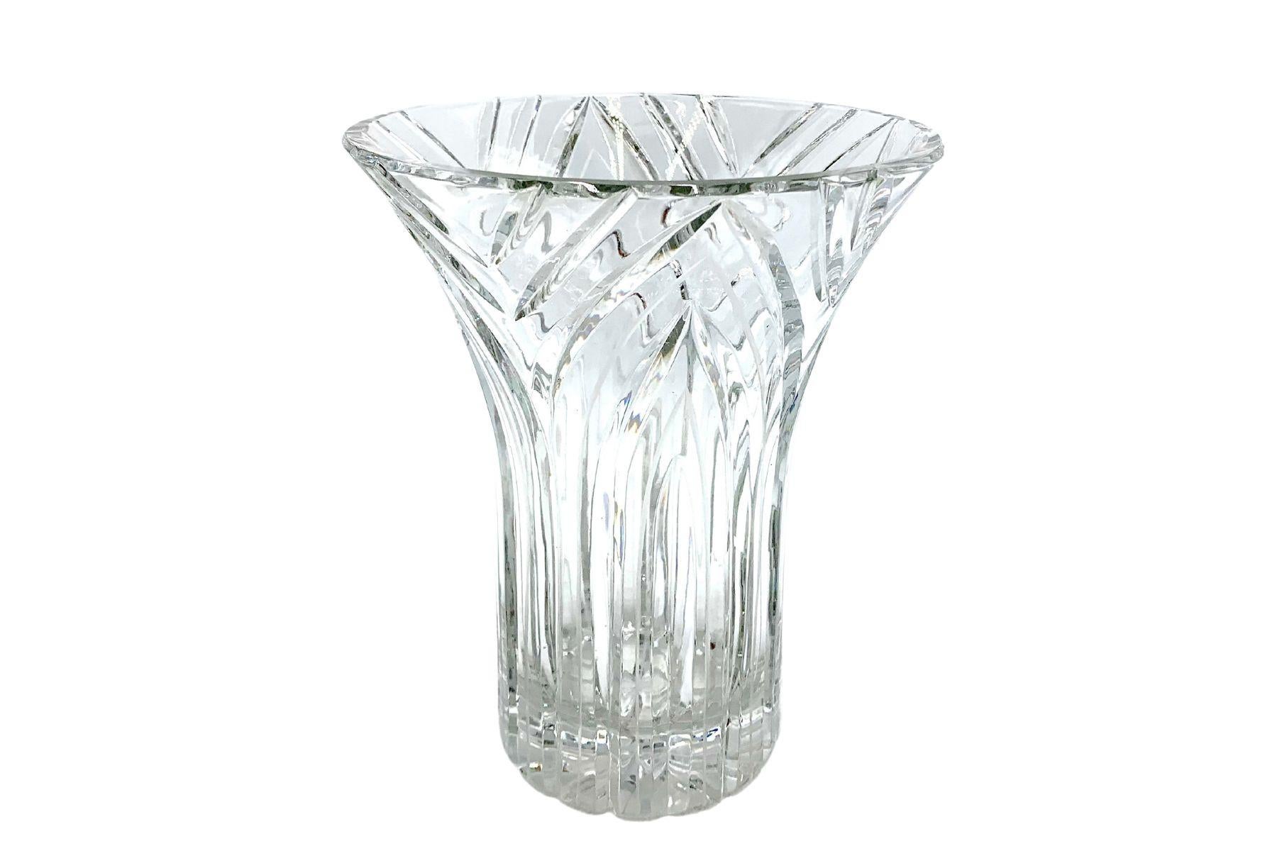 Art Deco Crystal Vase Poland 1960s At 1stDibs Art Deco Crystal Vase Poland 1960s At 1stDibs