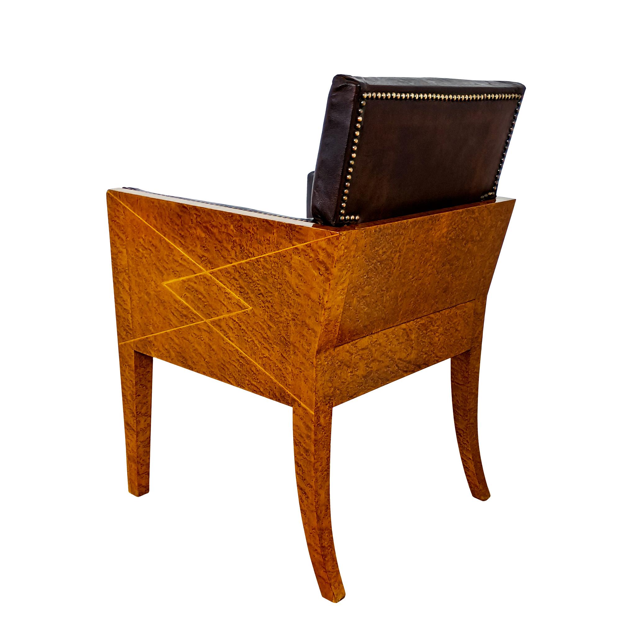Scrivania e poltrona cubista Art Déco - Francia 1930 in vendita 6