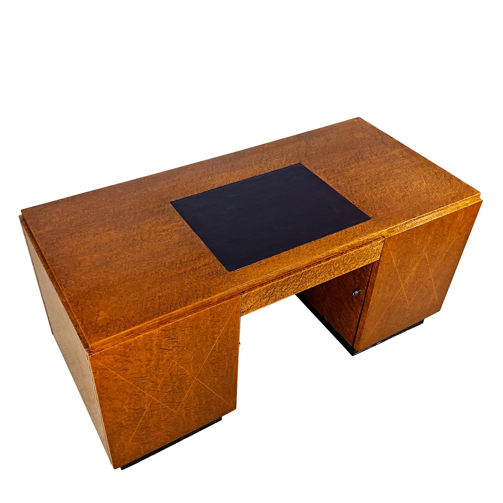 Scrivania e poltrona cubista Art Déco - Francia 1930 in vendita 1