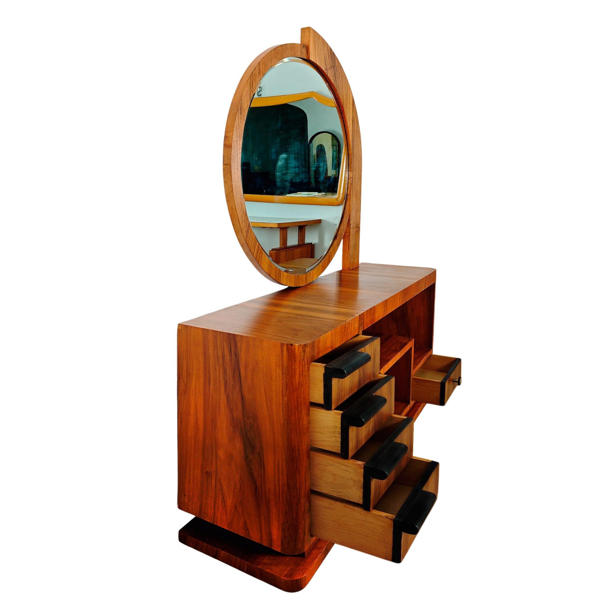 Table de toilette cubiste Art Déco - Barcelone 1930 Bon état - En vente à Girona, Girona