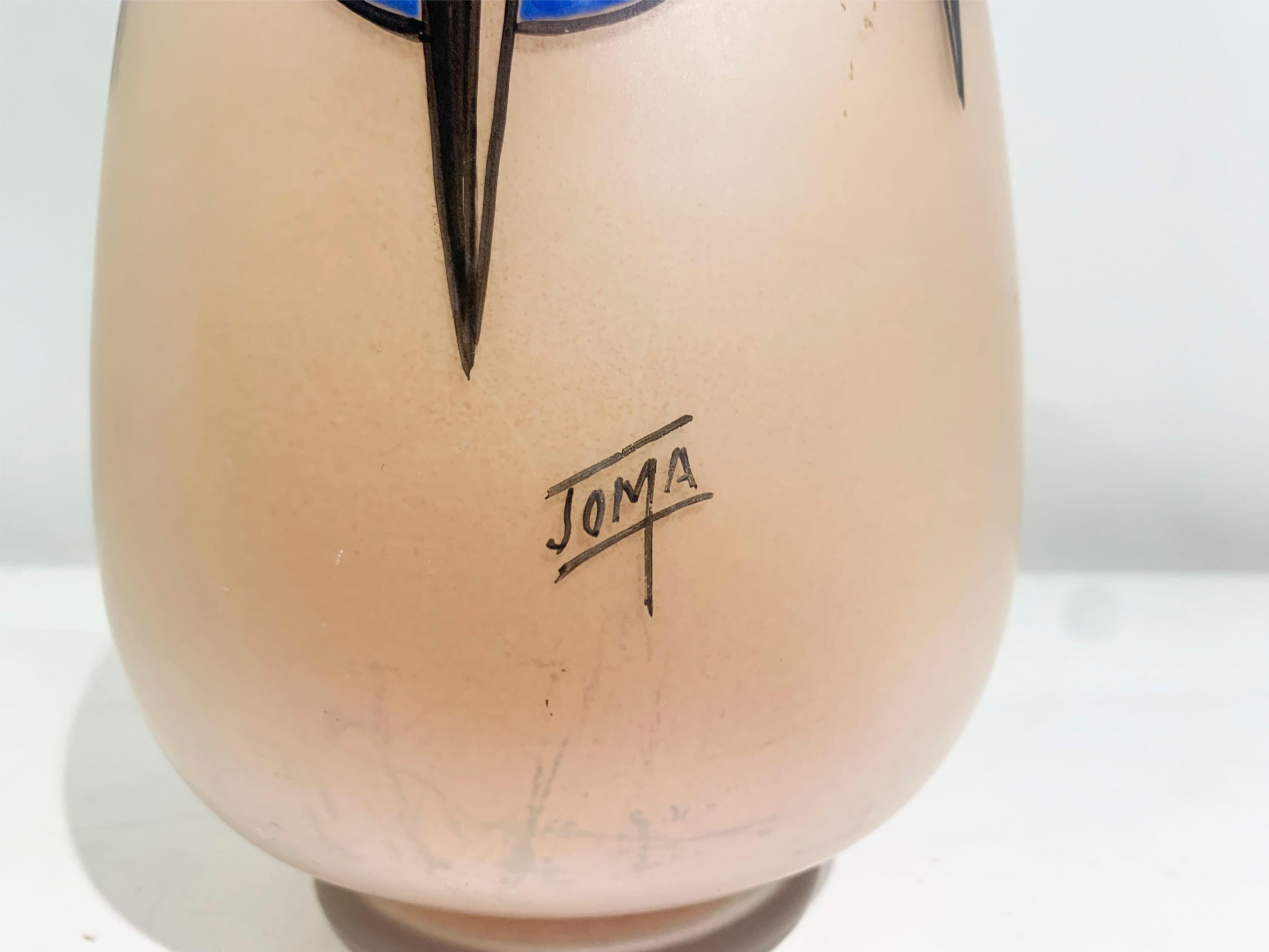 Art Deco Cubist Geometrical Vase Signed  