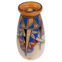 Art Deco Cubist Geometrical Vase Signed  "Joma"