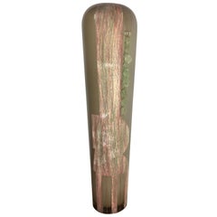 Art Deco Cubist Glass Floor Vase by Anatole Riecke, from La Coupole Brasserie