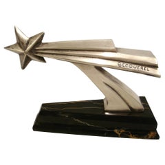 Rare manchon de voiture cubiste Art Déco « Comet » par Becquerel, français, vers 1920-1925