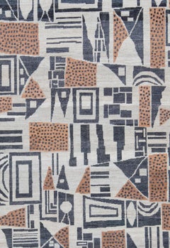 Art Deco Cubist Style Rug