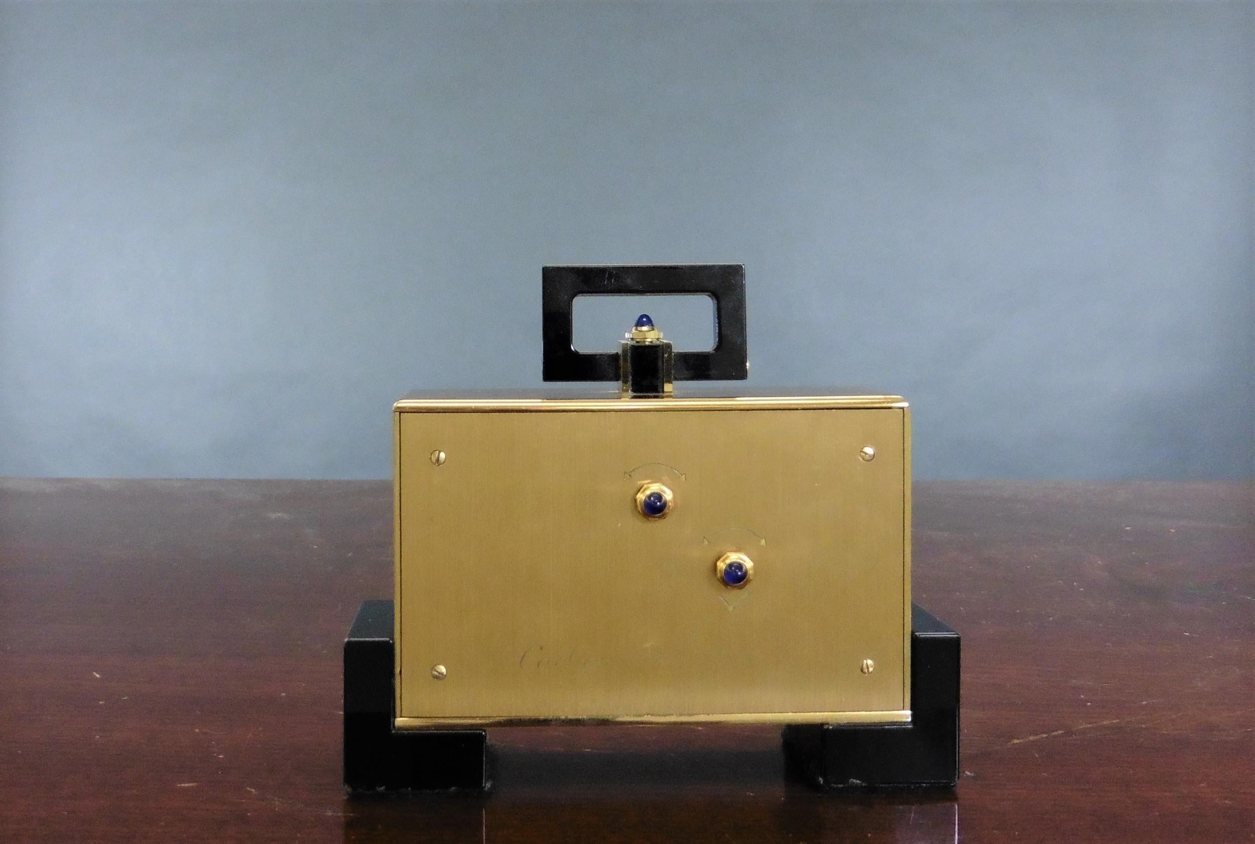 cartier desk clock price