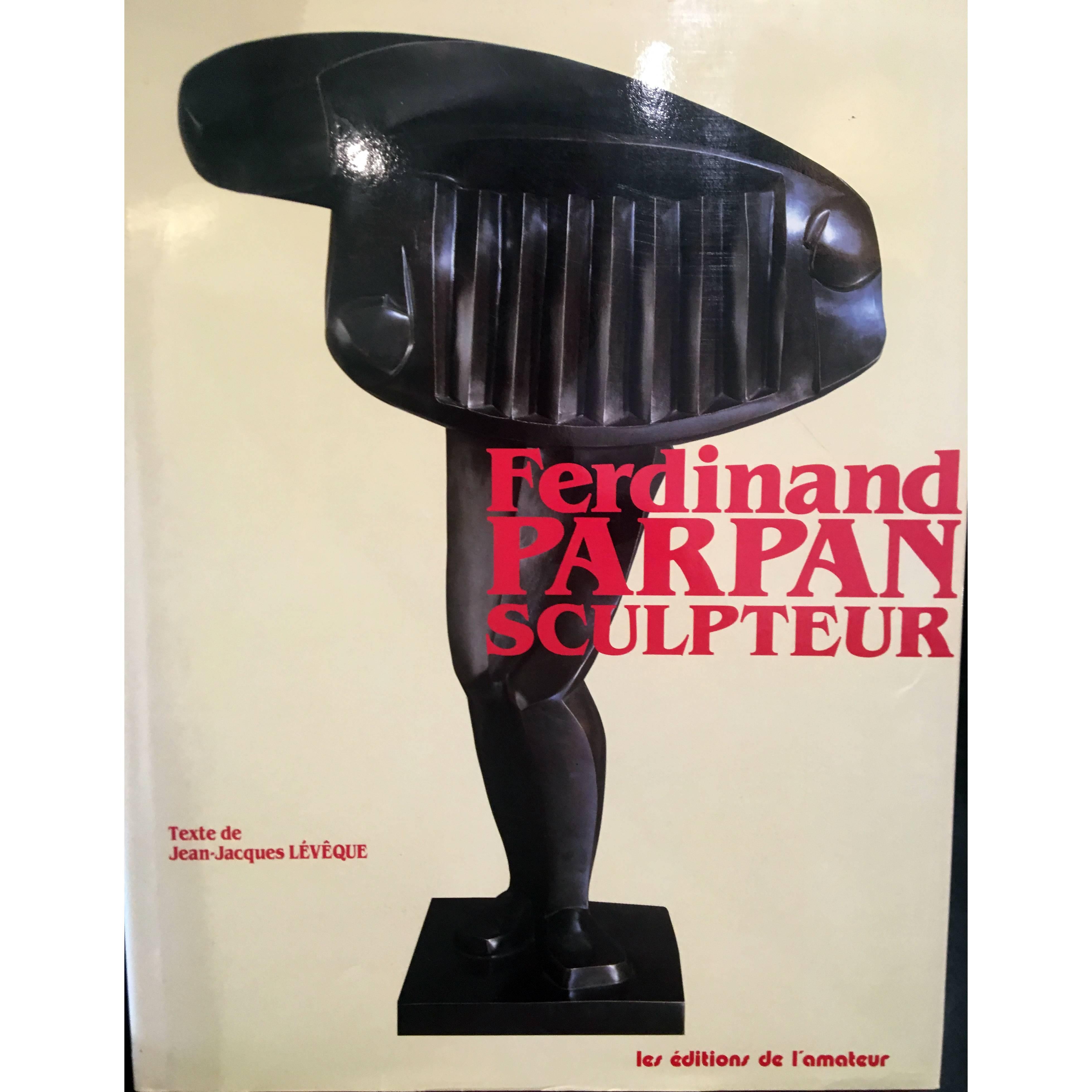 French Art Deco Cubist Violinist Sculpture by Ferdinand Parpan For Sale
