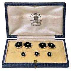 Art Deco Cufflink Tuxedo Studs Set, circa 1930
