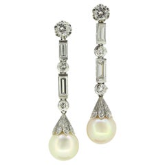 ART OF PEARLS - Pendants d'oreilles en perles de culture et diamants