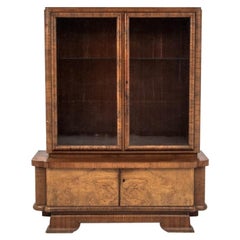 Antique Art Deco Cupboard Vitrine