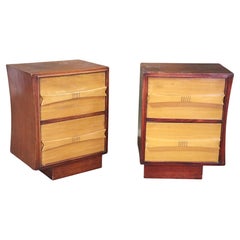 Antique Art Deco Curved Edge Tables