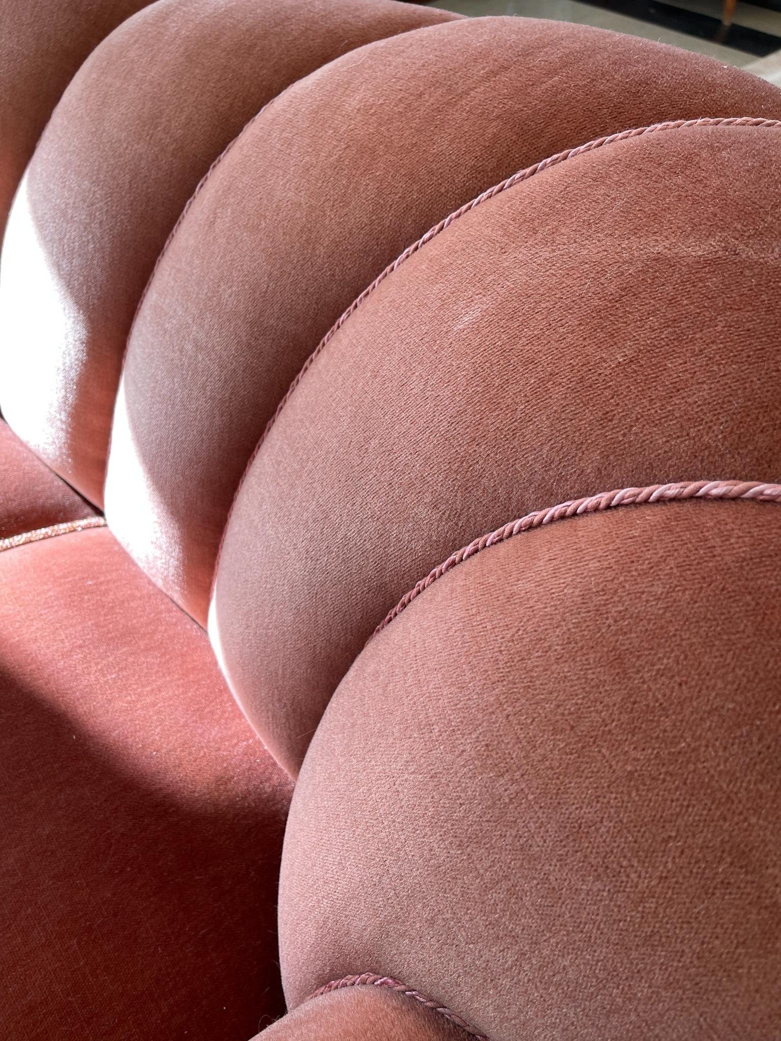 Art Deco Curved Sofa Sweden, 1930s 7