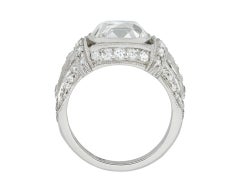 Art Deco Cushion Shape Old Mine Diamond Ring, American, circa 1930