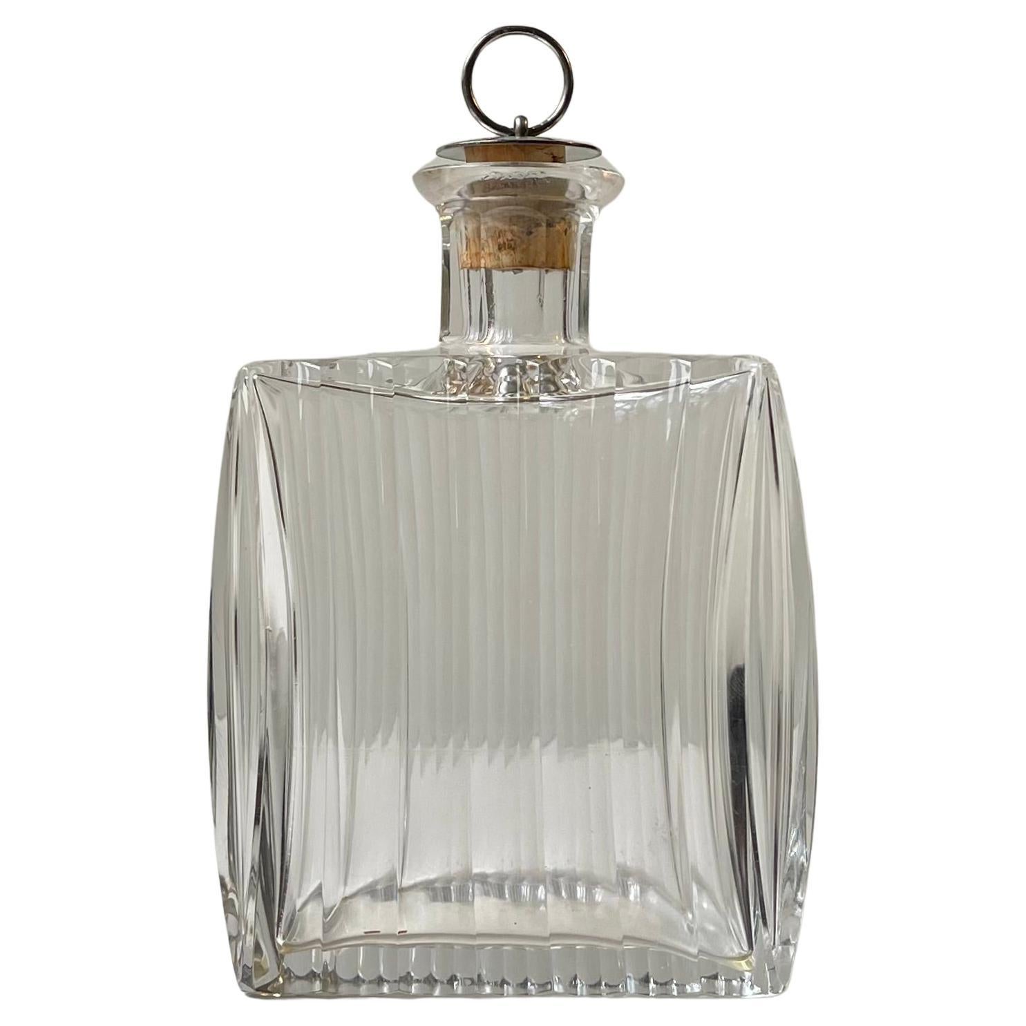 Art Deco Cut Crystal 'Cushion' Decanter, Danish 1930s For Sale 2