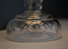Art Deco Cut Glass Table Lamp - France - 1930