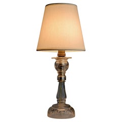 Art Deco Cut Glass Table Lamp - France - 1930