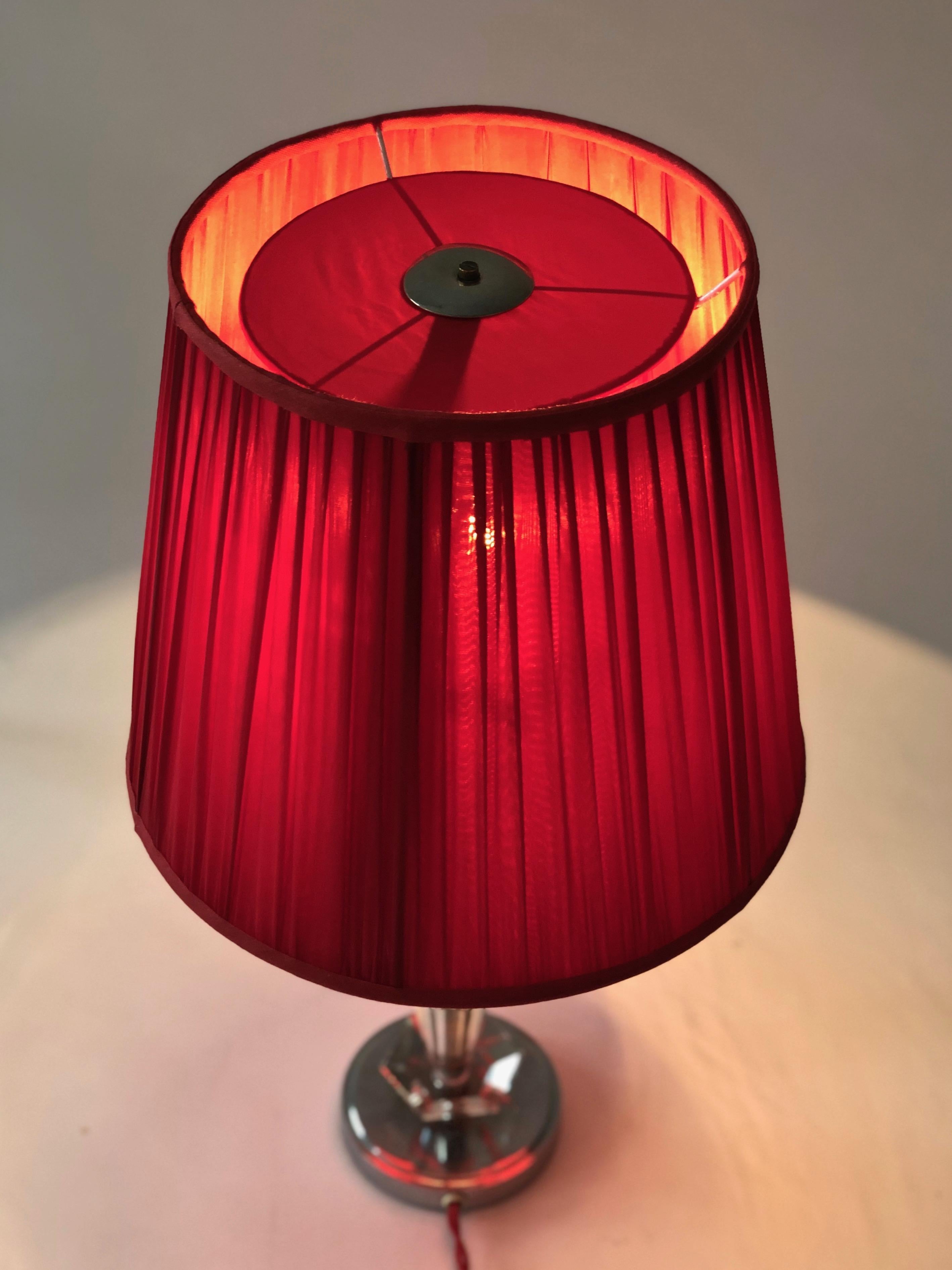 Art Deco, Cut Glass Table Lamp from France For Sale 2
