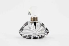 Art Deco Cut Glass Victorian Perfume Bottle, 1920s