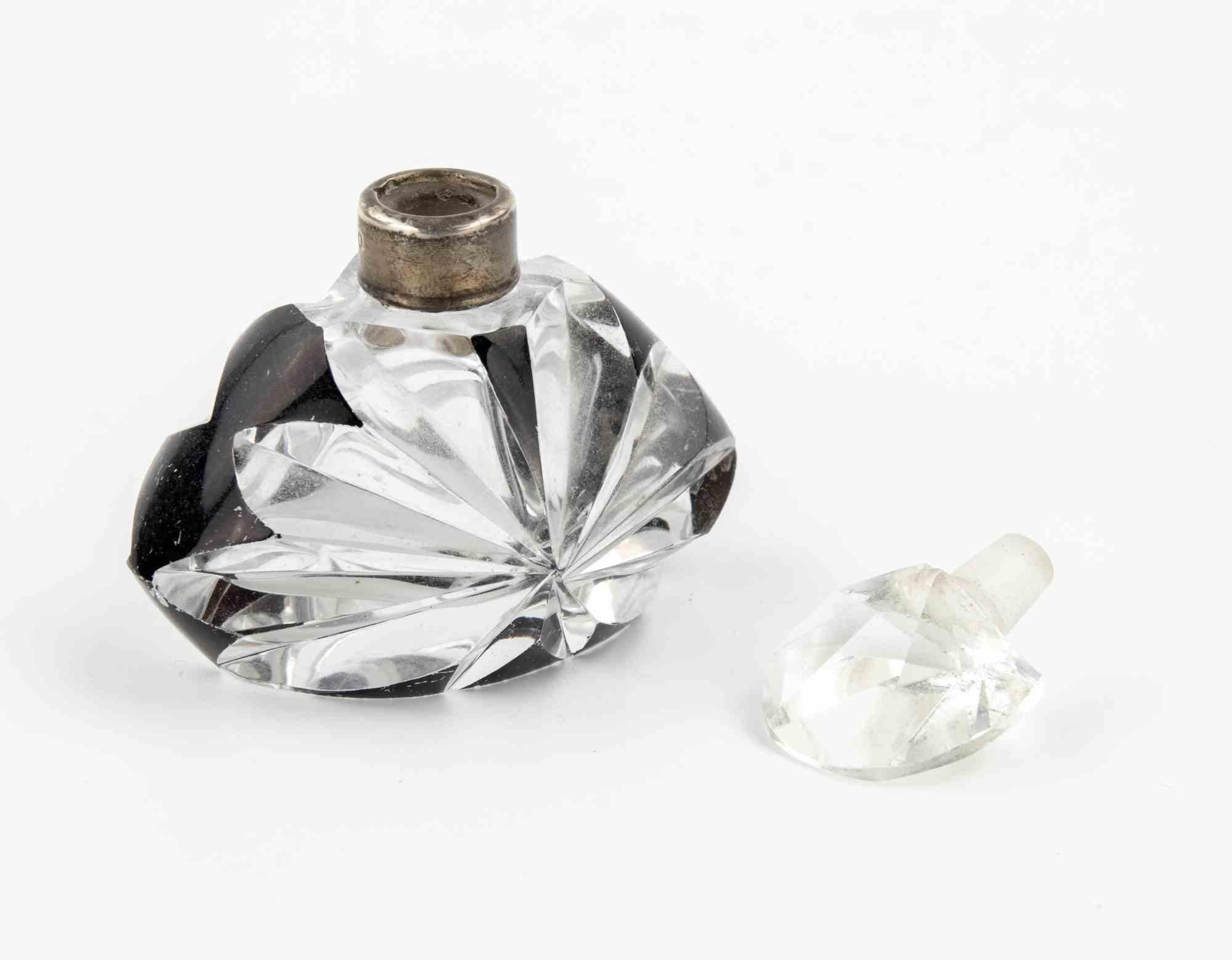 Early 20th Century Art Deco Cut Glass Victorian Perfume Bottle, 1920s For Sale