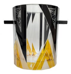 Art Deco Cut Glass Wine Cooler by Karl Palda, c1930