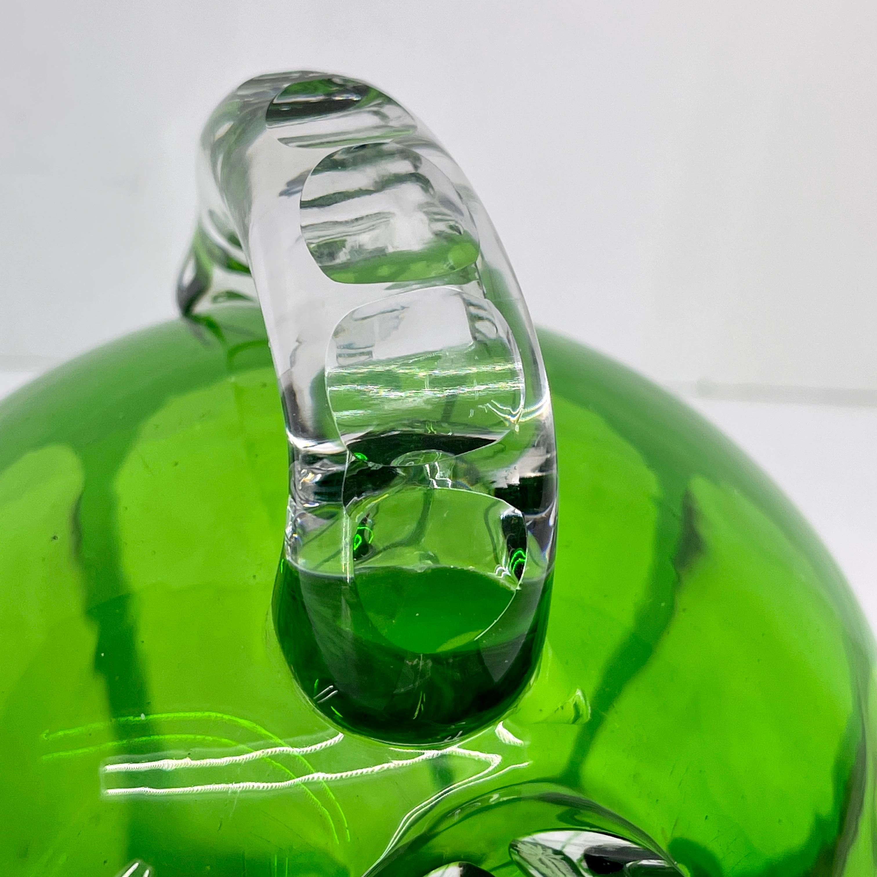 Art Deco Czech Bohemian Glass Decanter, circa 1930's 7