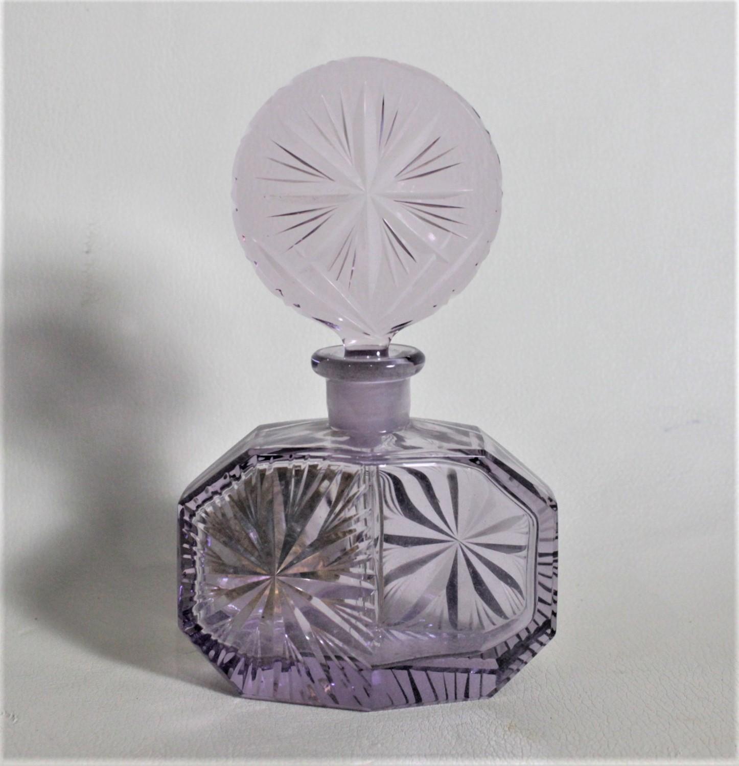 czech glass perfume bottle