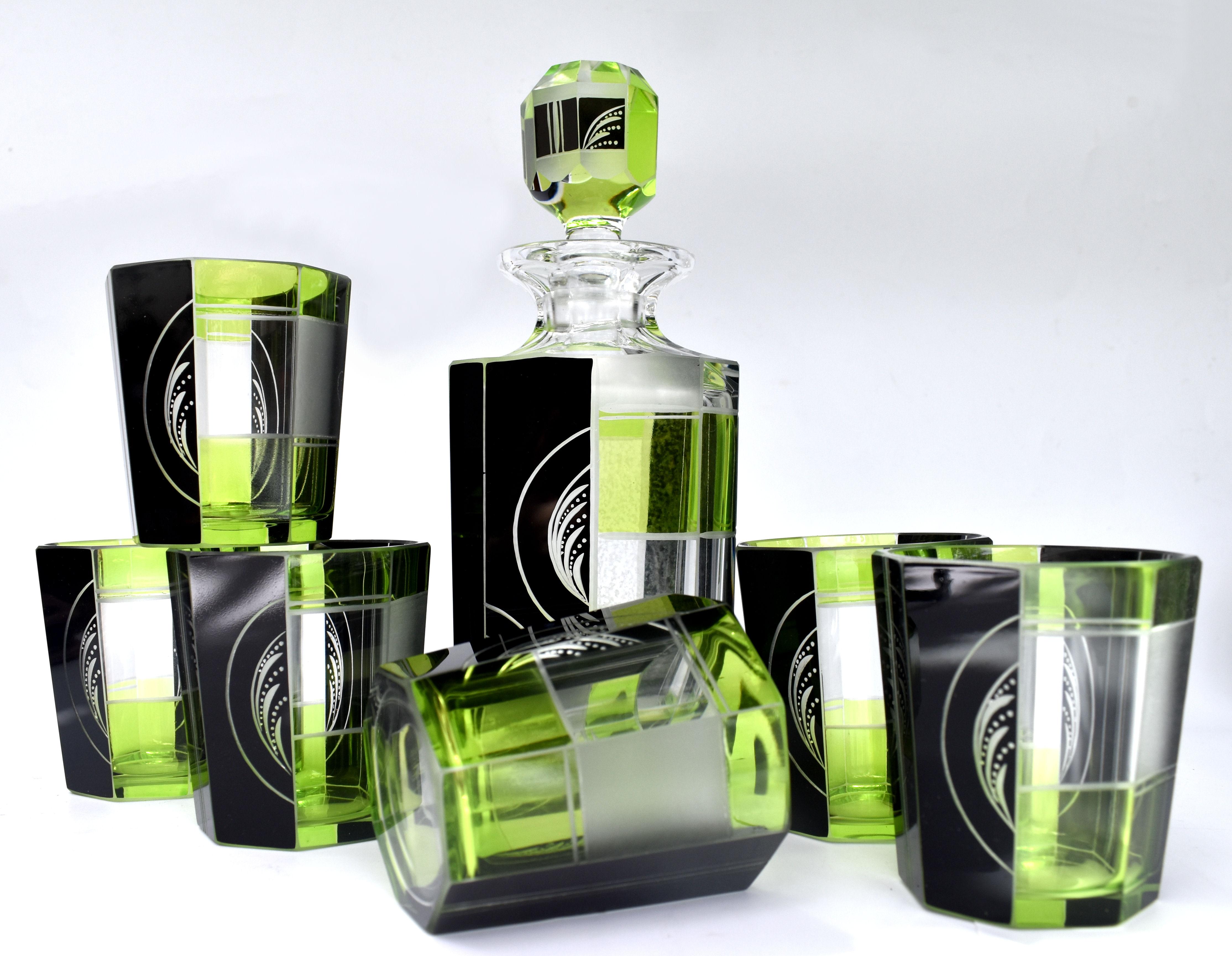 art deco barware