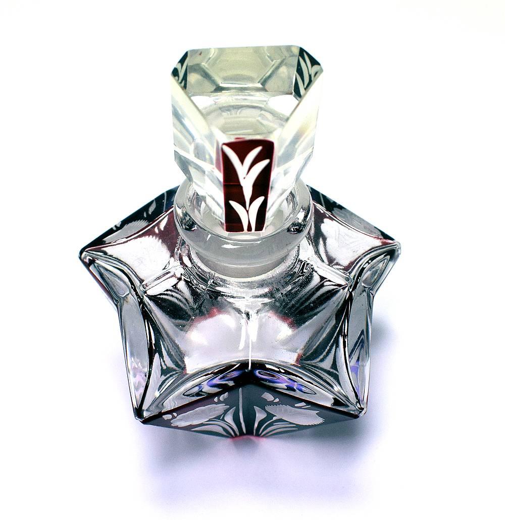 20th Century Art Deco Czech Ladies Perfume Bottle