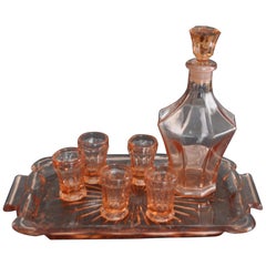 Art Deco Czech Liqueur Stock