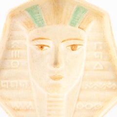 Art Deco Czech Porcelain Egyptian Pharaoh Ashtray