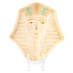 Art Deco Czech Porcelain Egyptian Pharaoh Ashtray