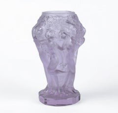 Art Déco Czech Translucent Vase from the 'Ingrid' Collection by C. Schlevogt