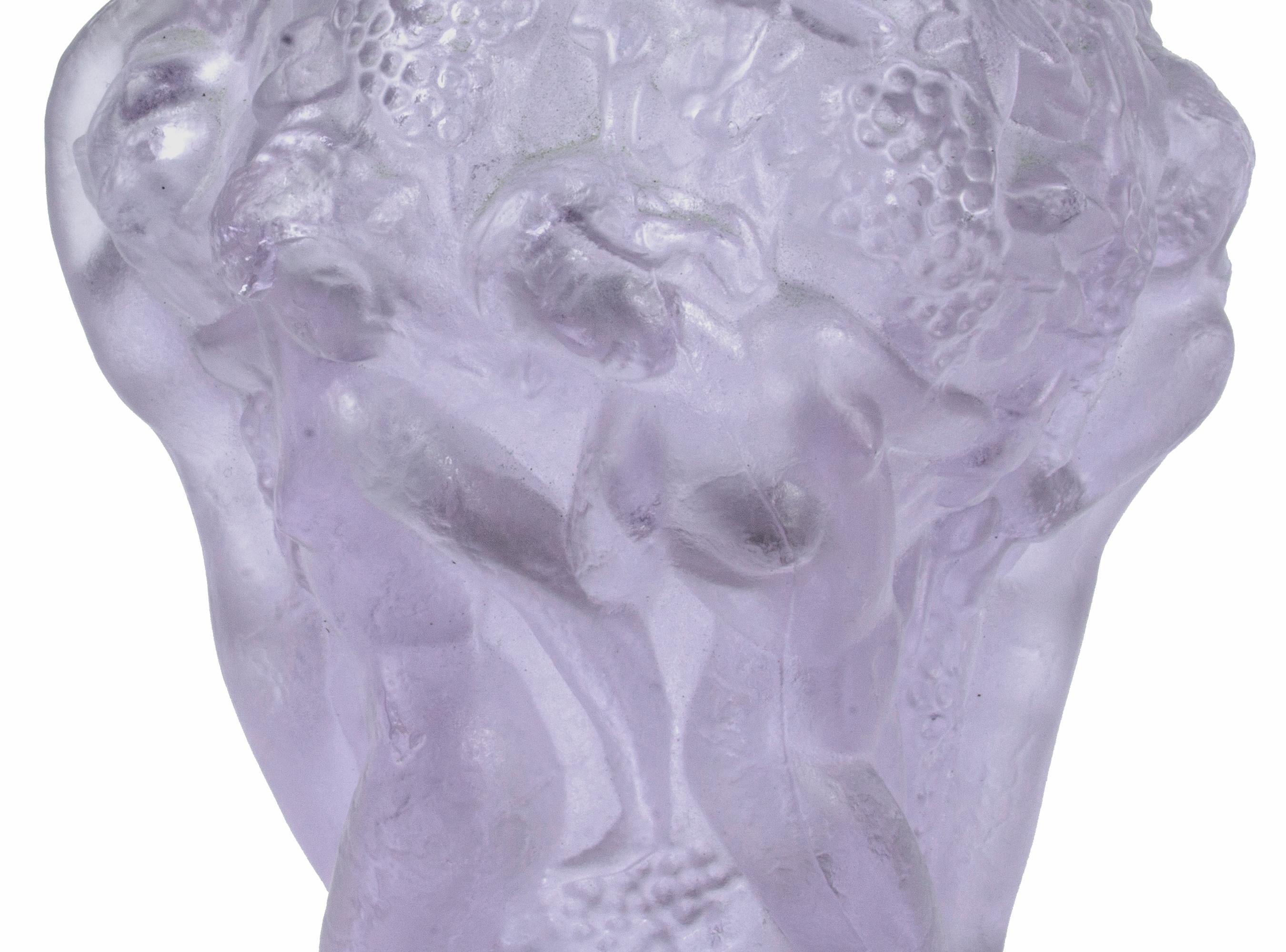 Art Déco Czech Translucent Vase from the 'Ingrid' Collection by C. Schlevogt For Sale 2
