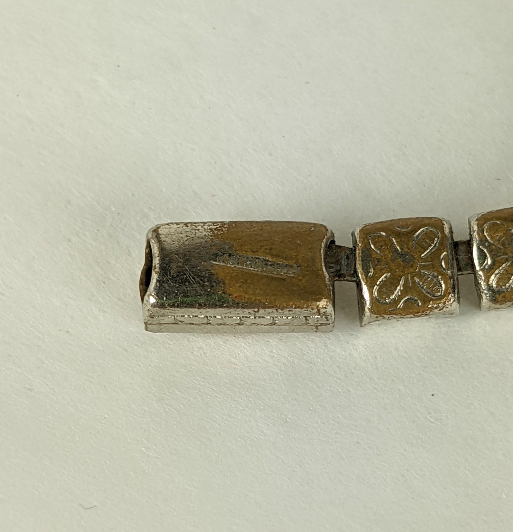 Collier en pâte de topaze tchécoslovaque Art Déco en vente 2