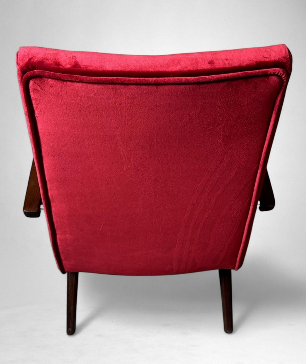Sillón checoslovaco Art Decó atribuido a Jindřich Halabala en venta 3