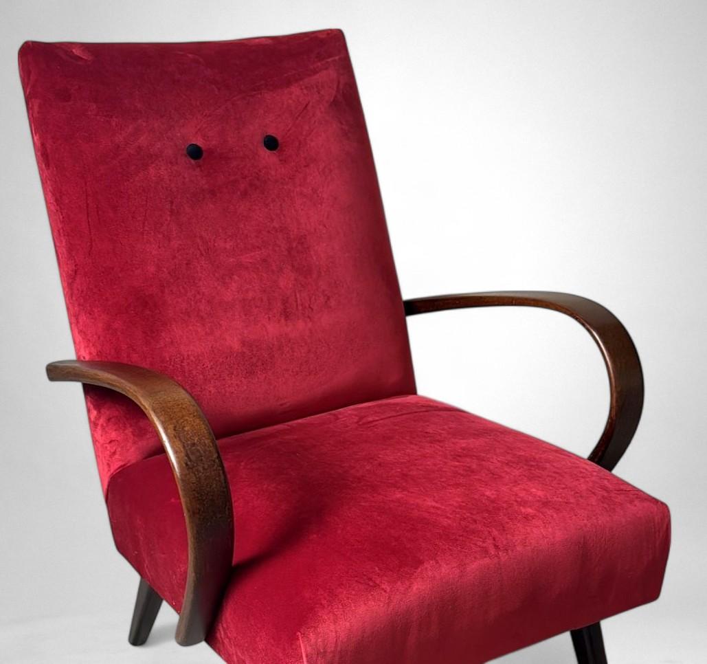 Sillón checoslovaco Art Decó atribuido a Jindřich Halabala en venta 5