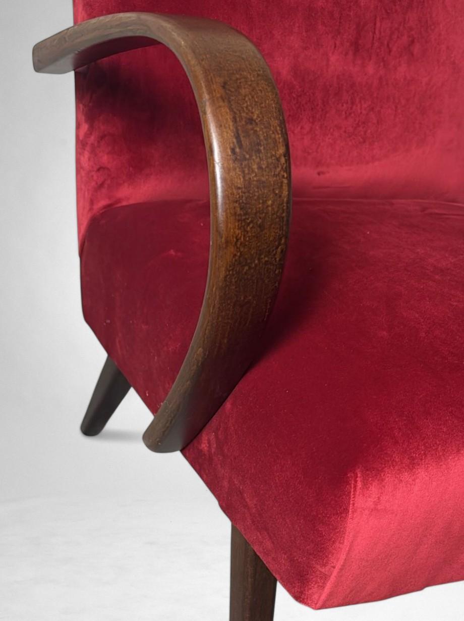 Sillón checoslovaco Art Decó atribuido a Jindřich Halabala en venta 9