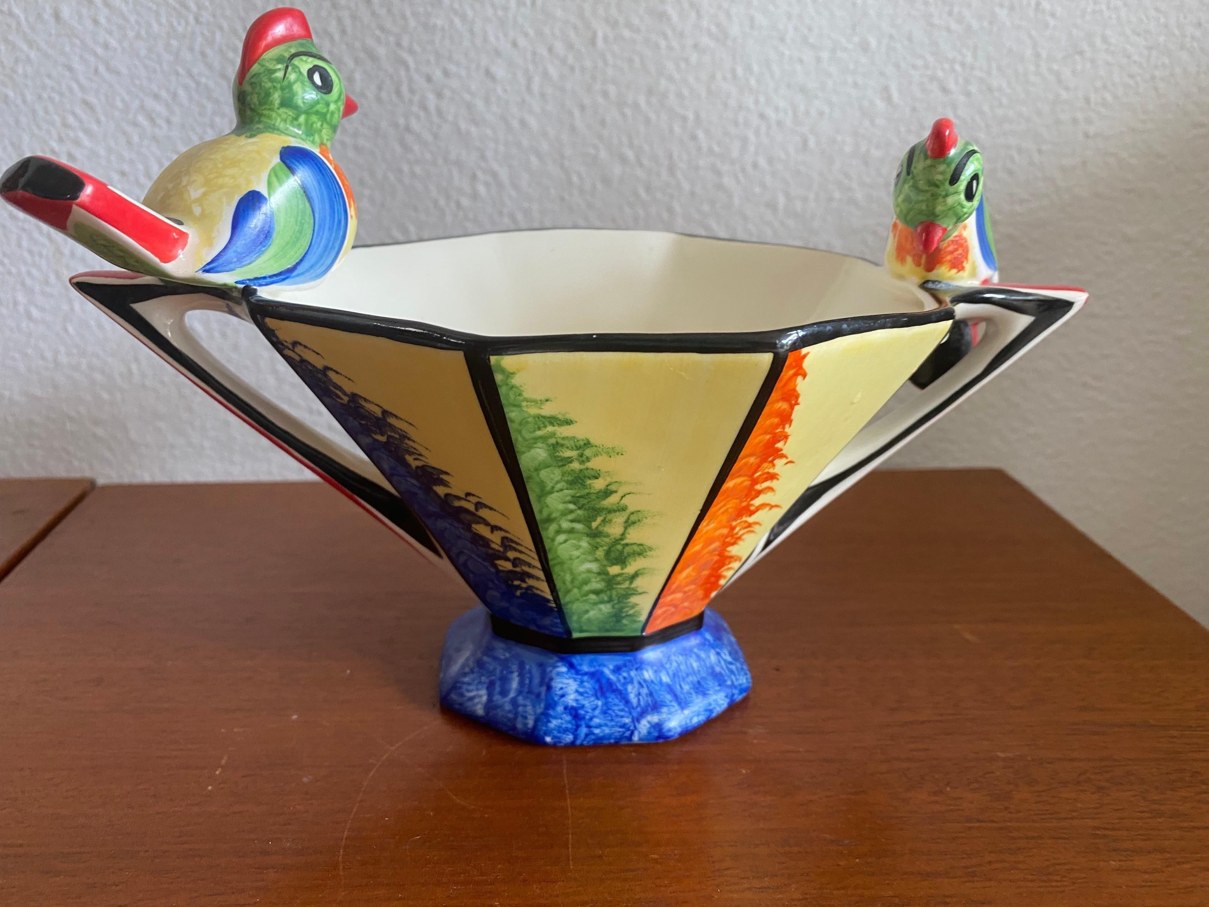 Art Deco Czechoslovakian Bowl by Ditmar Urbach 1