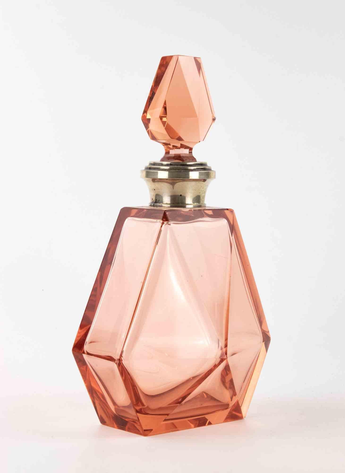 Art Deco Czechoslovakian Glass Carafe, probably by Moser.

Various shades of pink.

Excellent condition.