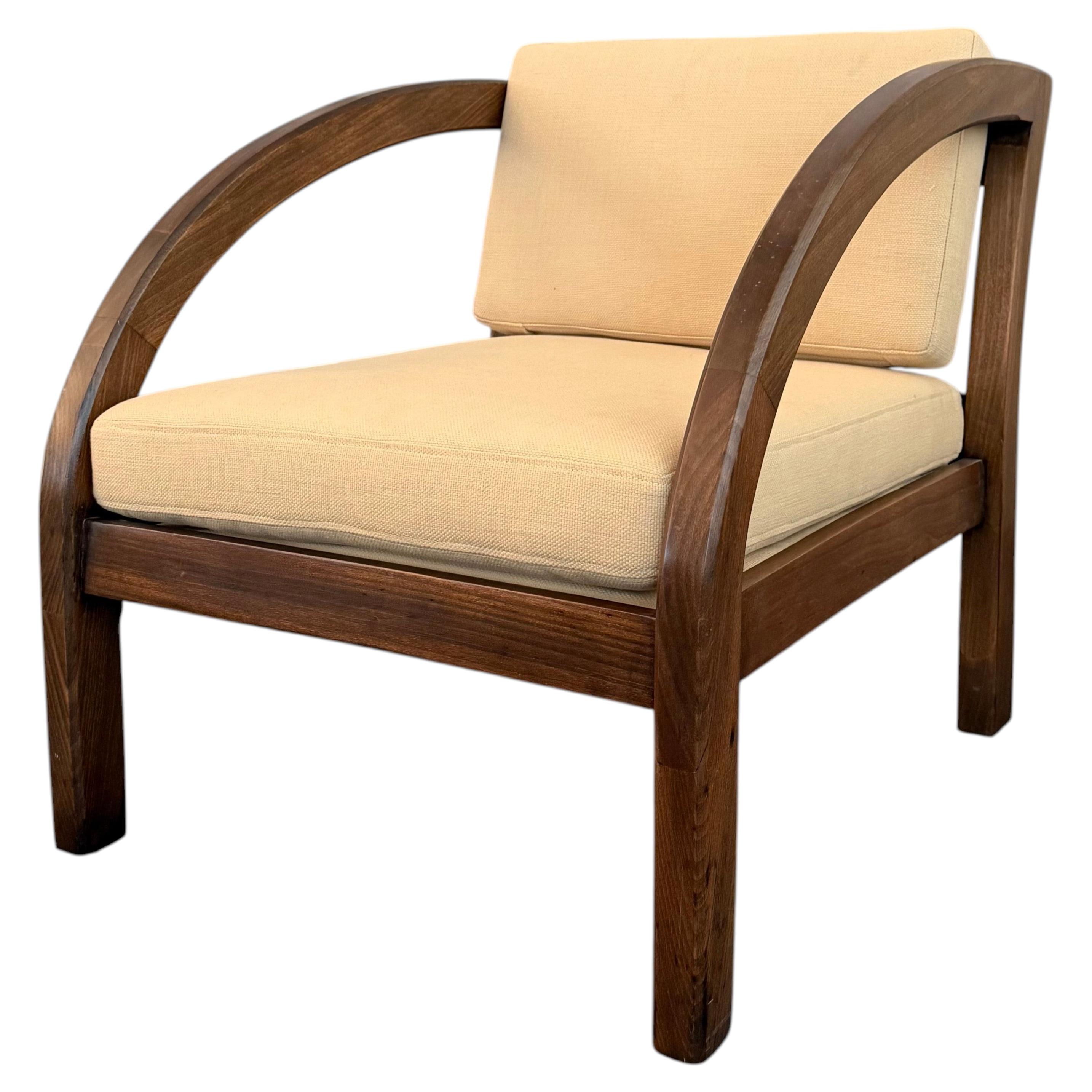 Art Deco "D" Oak Armchair By Modernage Furniture After Paul Frankl For Sale
