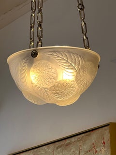 Art Deco Dahlia Chandelier by Lalique
