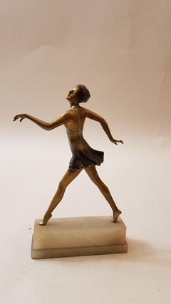 Art Deco Dancer Bronze Sculpture, 1900s