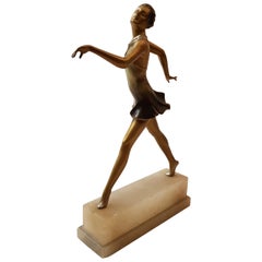 Art Deco Dancer Bronze Sculpture, 1900s