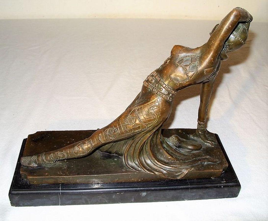 Art Deco Dancer Bronze Sculpture, France, 1930s 8
