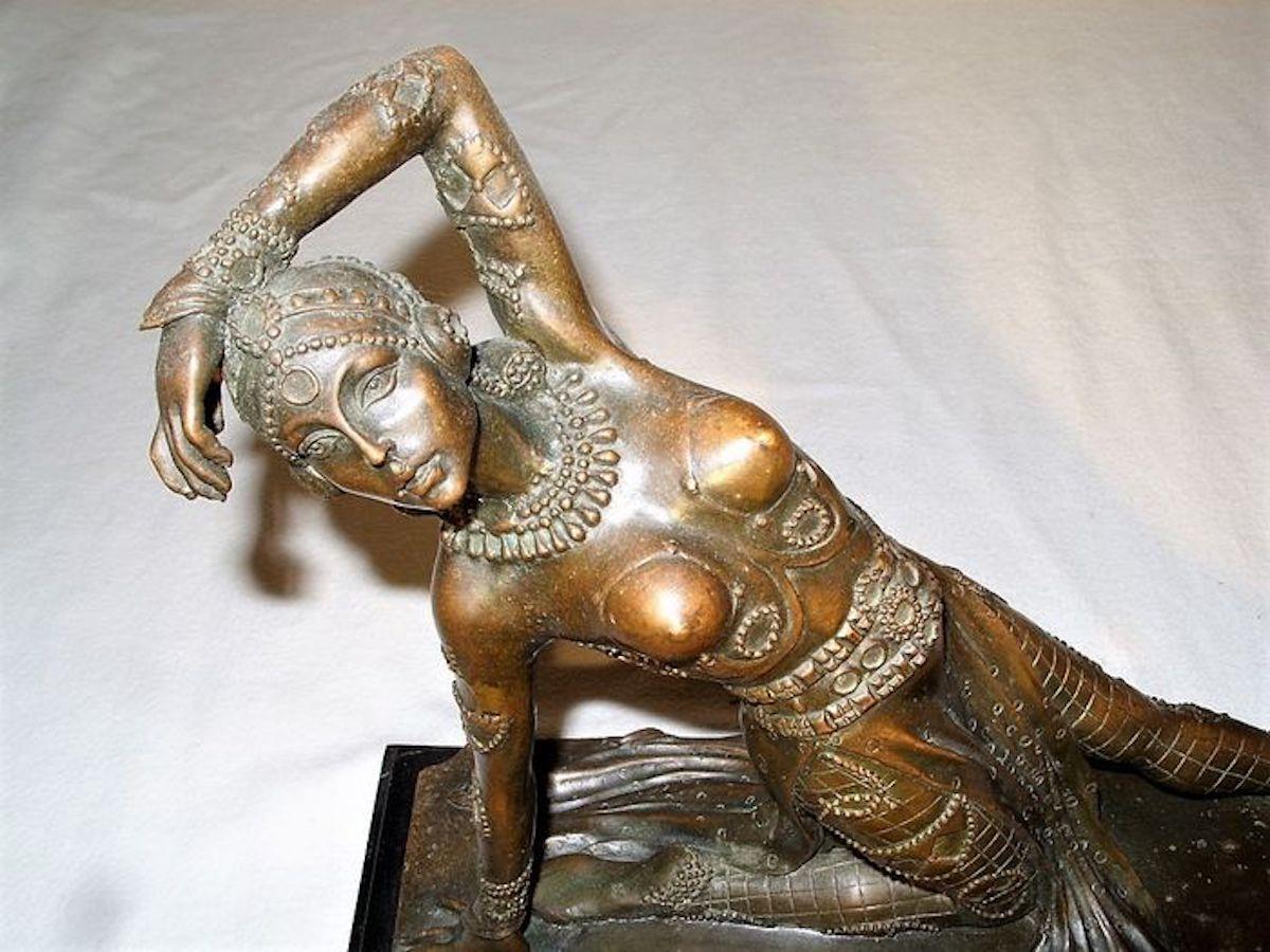 Art Deco Dancer Bronze Sculpture, France, 1930s 10
