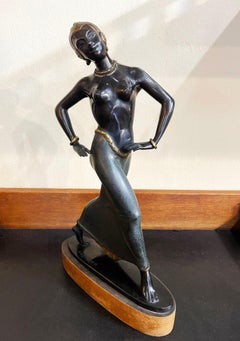 Art Deco dancer by Fritz Paul Zimmer, Germany, ca 1920