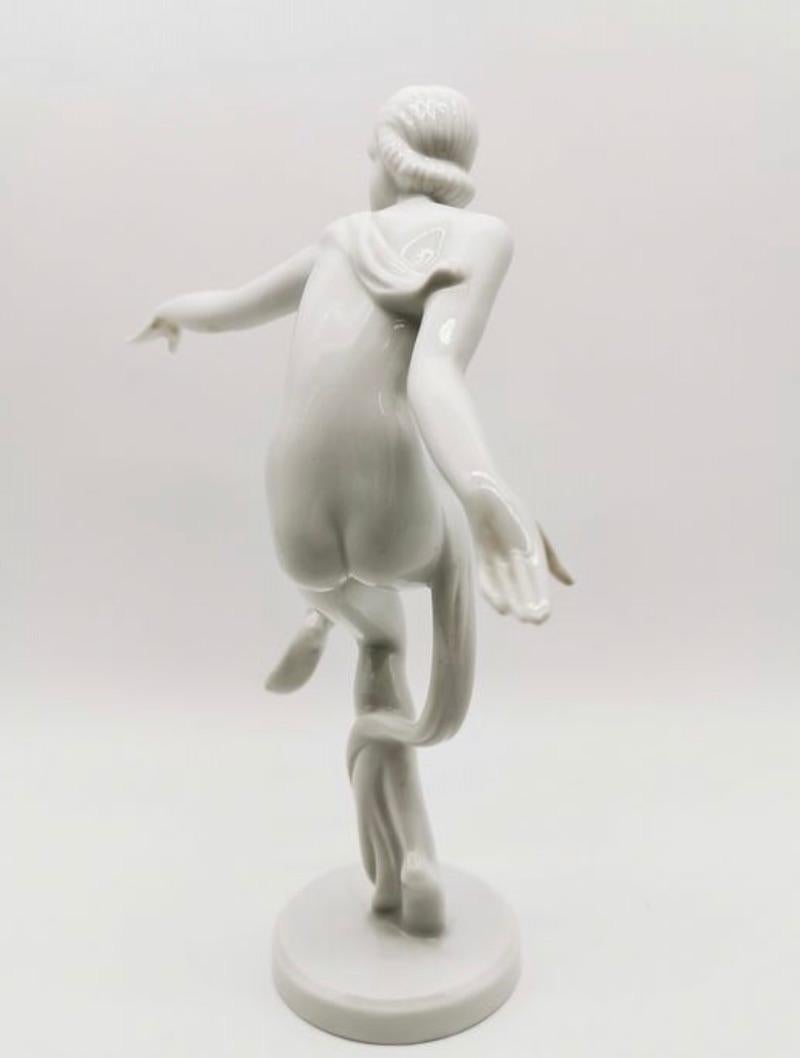 Art Deco Dancer Herend Porcelain Sculpture 5
